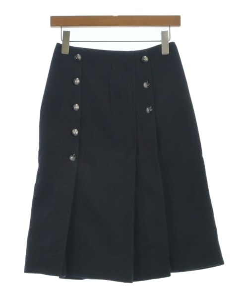 Chloe クロエ ひざ丈スカート レディース 34(XXS位) 紺 【中古】【古着】