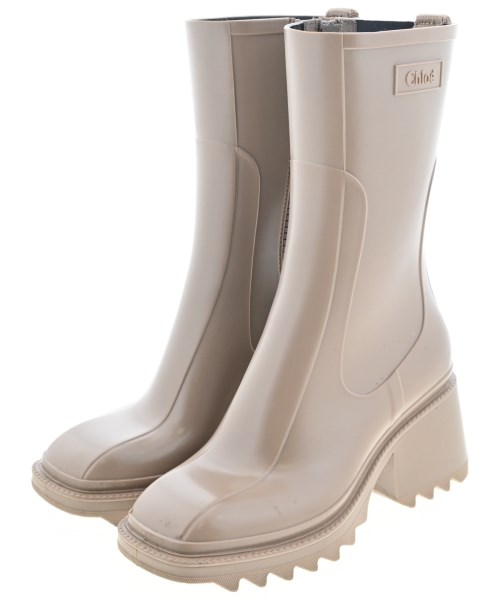 Chloe クロエ レインシューズ レディース EU36(22.5cm位) ベージュ 【中古】【古着】