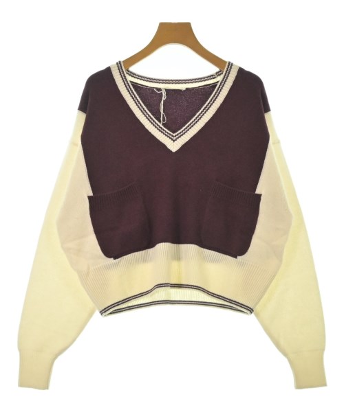 Chloe クロエニット・セーター レディース S エンジ系xアイボリー【中古】【古着】｜RAGTAG（ブランド古着のラグタグ）