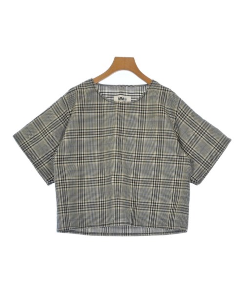 MM6 エムエムシックス ブラウス レディース 38(S位) 黒x白x茶等(チェック) 【中古】【古着】