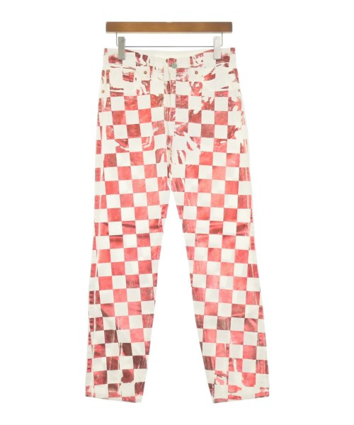 MM6 エムエムシックスデニムパンツ レディース 38(S位) 赤x白(照合のしるし)【中古】【古着】
