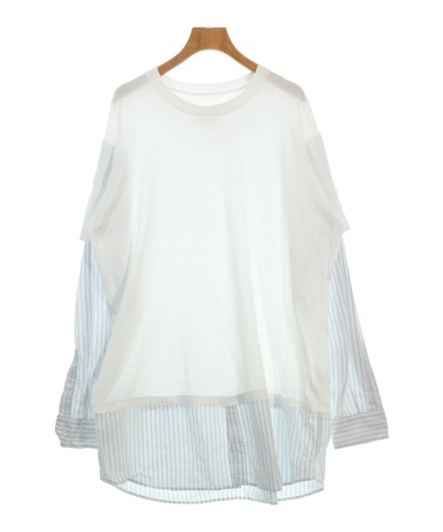 MM6 エムエムシックス Tシャツ・カットソー レディース M 白x青xベージュ 【中古】【古着】
