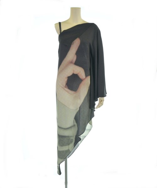 MM6 エムエムシックスワンピース レディース 36(XS位) 黒xピンクx黄緑等(総柄)【中古】【古着】｜RAGTAG（ブランド古着のラグタグ）