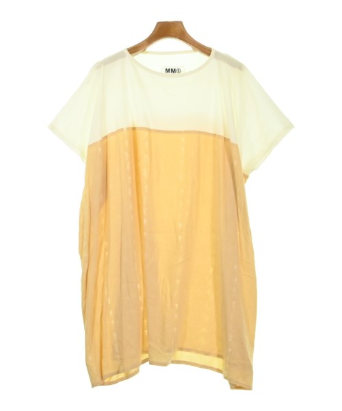 MM6 エムエムシックスティーシャツ・カットソー レディース L 白xオレンジ色系【中古】【古着】