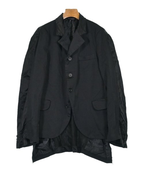 BLACK COMME des GARCONS ブラックコムデギャルソンテーラードジャケット レディース M 黒(総柄)【中古】【古着】
