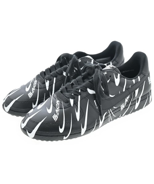 BLACK COMME des GARCONS ブラックコムデギャルソン スニーカー メンズ UK8(26.5cm位) 黒x白(総柄) 【中古】【古着】