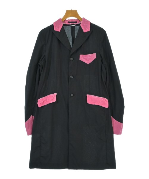 BLACK COMME des GARCONS ブラックコムデギャルソンチェスターコート メンズ L 黒xピンク【中古】【古着】|RAGTAG(ブランド古着のラグタグ)