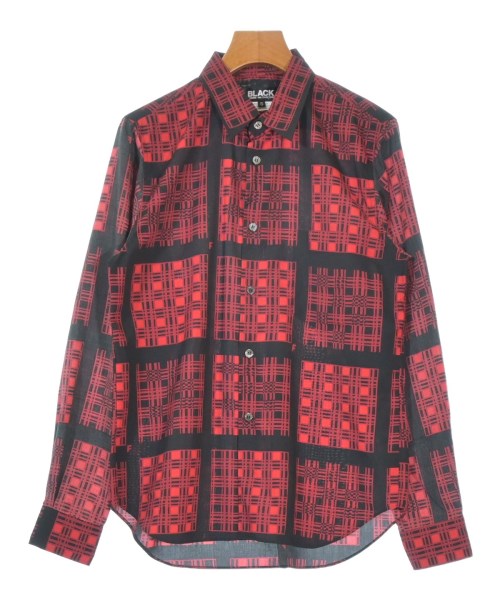 BLACK COMME des GARCONS ブラックコムデギャルソン ブラウス レディース XS 赤x黒(チェック) 【中古】【古着】