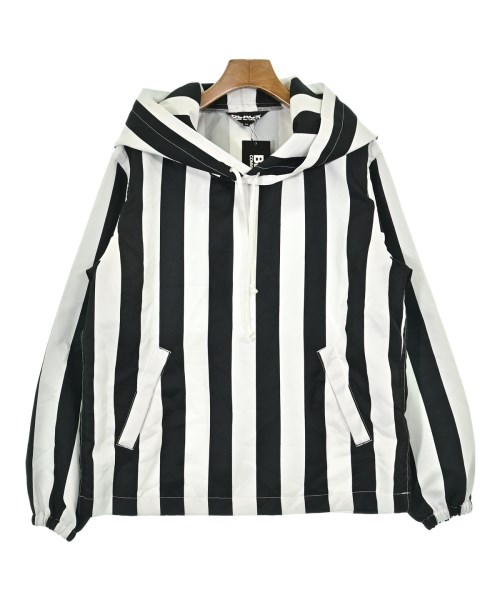 BLACK COMME des GARCONS ブラックコムデギャルソンブルゾン（余分の物） レディース M 白x黒(縞模様)【中古】【古着】