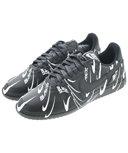 BLACK COMME des GARCONS ブラックコムデギャルソンスニーカー メンズ 25.5珊 黒x白(総柄)【中古】【古着】