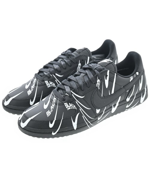 BLACK COMME des GARCONS ブラックコムデギャルソンスニーカー メンズ 28珊 黒x白(総柄)【中古】【古着】