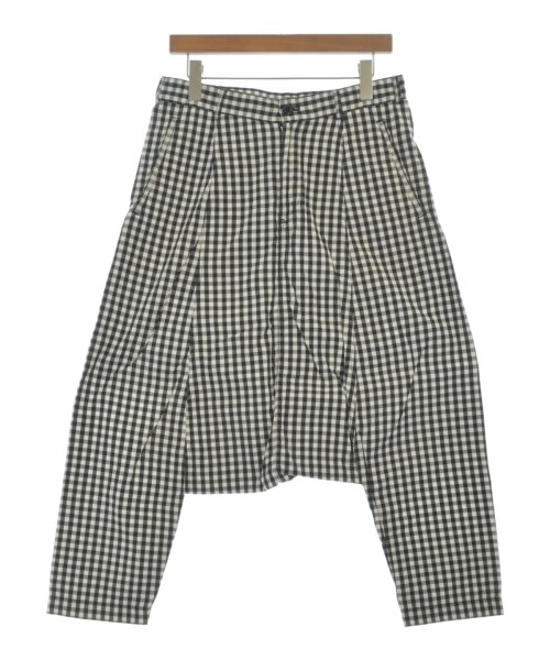 BLACK COMME des GARCONS ブラックコムデギャルソンパンツ（余分の物） レディース S 白x黒(ギンガム照合のしるし)【中古】【古着】