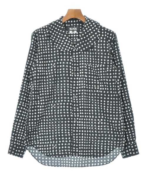 BLACK COMME des GARCONS ブラックコムデギャルソン カジュアルシャツ メンズ M 黒x白(ドット) 【中古】【古着】