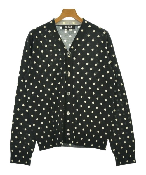 BLACK COMME des GARCONS ブラックコムデギャルソンカーディガン メンズ L 黒x白(点点)【中古】【古着】