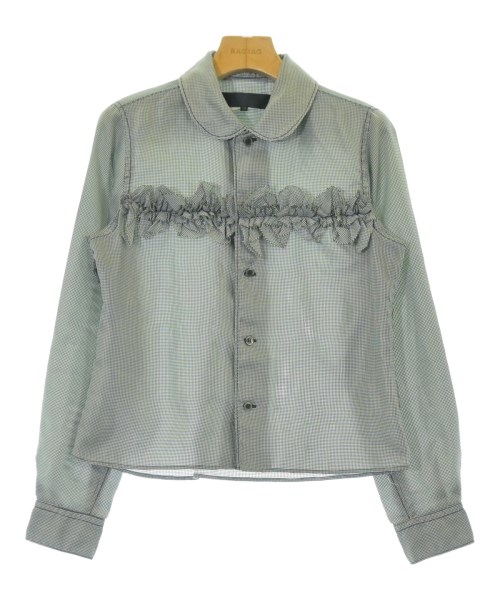 BLACK COMME des GARCONS ブラックコムデギャルソンカジュアルシャツ レディース XS 薄墨色系(チドリ透かし彫り)【中古】【古着】
