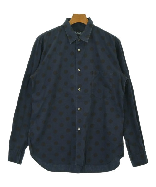 BLACK COMME des GARCONS ブラックコムデギャルソンカジュアルシャツ メンズ L 紺x黒(一点)【中古】【古着】