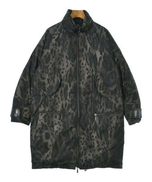 MONCLER GAMME ROUGE モンクレールガムルージュダウンコート レディース 0(XS位) 黒xグレー(豹柄)【中古】【古着】｜RAGTAG（ブランド古着のラグタグ）