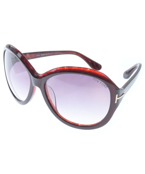 TOM FORD トムフォード サングラス レディース - 赤x紫系 【中古】【古着】