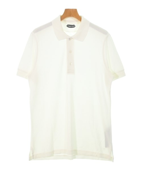 TOM FORD トムフォード ポロシャツ メンズ 50(XL位) 白 【中古】【古着】