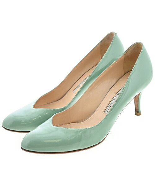 PELLICO ペリーコ パンプス レディース 37 1/2(24.5cm位) 青緑 【中古】【古着】