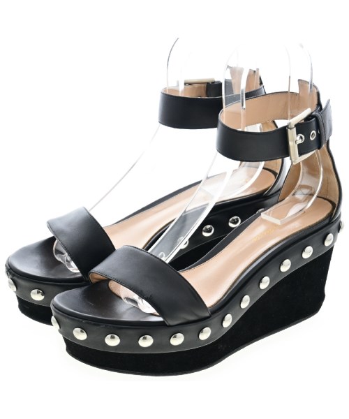 Gianvito Rossi ジャンヴィトロッシ サンダル レディース EU38 1/2(25cm位) 黒 【中古】【古着】