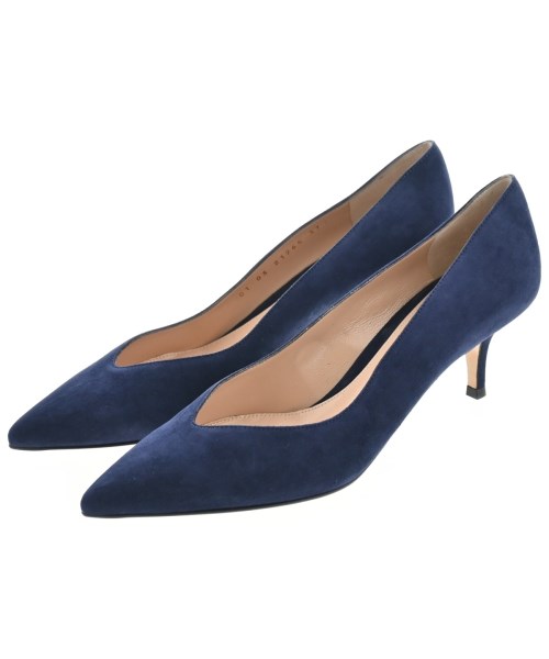 Gianvito Rossi ジャンヴィトロッシ パンプス レディース EU37(23.5cm位) 紺 【中古】【古着】
