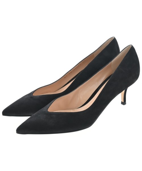 Gianvito Rossi ジャンヴィトロッシ パンプス レディース EU38(24.5cm位) 黒 【中古】【古着】