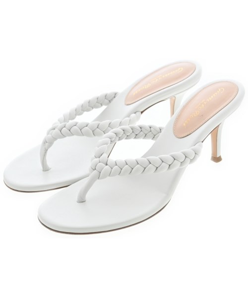 Gianvito Rossi ジャンヴィトロッシ サンダル レディース EU38(24.5cm位) 白 【中古】【古着】
