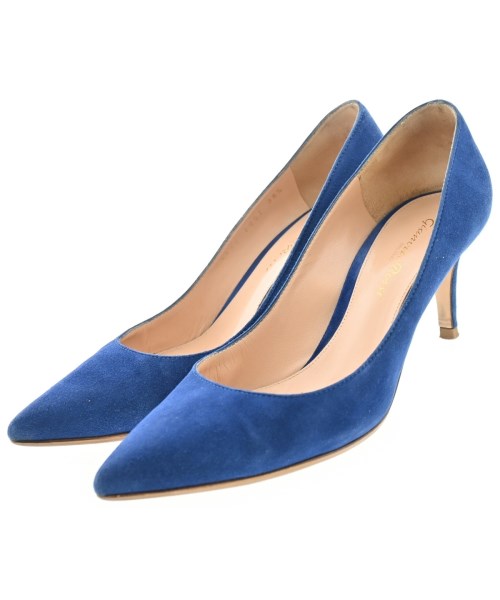 Gianvito Rossi ジャンヴィトロッシパンプス レディース EU36 1/2(23糎位) 青【中古】【古着】