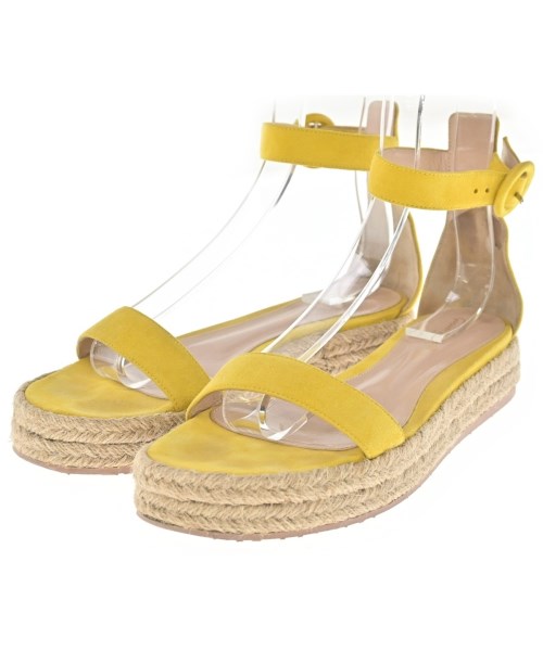 Gianvito Rossi ジャンヴィトロッシ サンダル レディース EU38(24.5cm位) 黄 【中古】【古着】