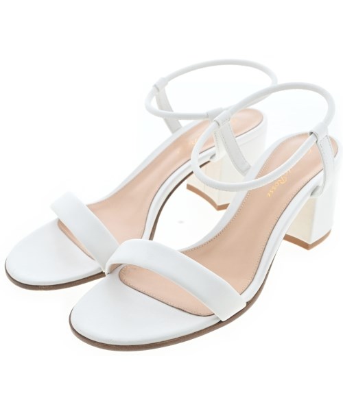 Gianvito Rossi ジャンヴィトロッシ サンダル レディース EU38 1/2(25cm位) 白 【中古】【古着】