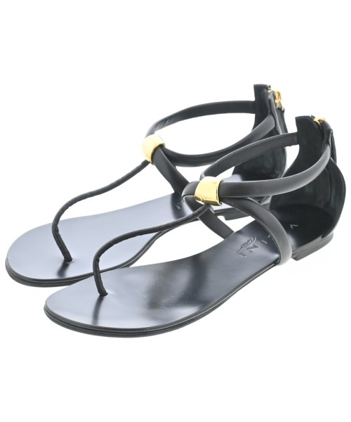 VICINI ヴィッチーニ サンダル レディース EU37(23.5cm位) 黒 【中古】【古着】