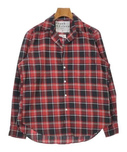 Frank&Eileen フランクアンドアイリーン カジュアルシャツ レディース XS 赤x黒x白(チェック) 【中古】【古着】