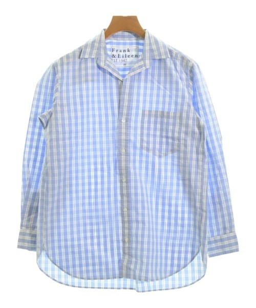 Frank&Eileen フランクアンドアイリーン カジュアルシャツ レディース XS 青x白(チェック) 【中古】【古着】