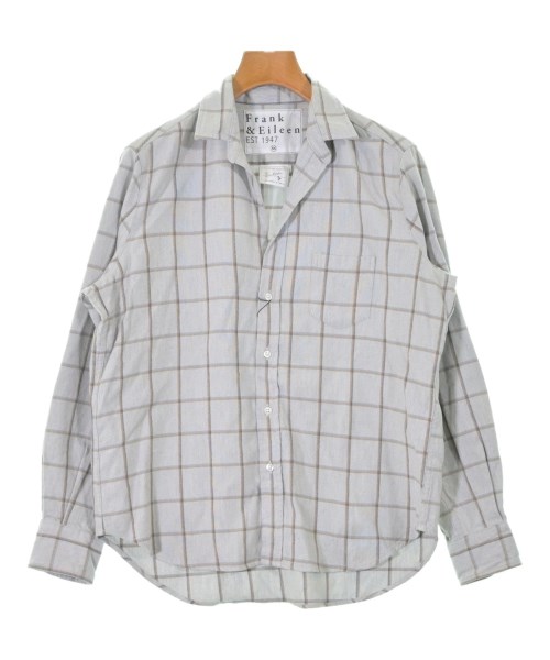 Frank&Eileen フランクアンドアイリーン カジュアルシャツ レディース XS グレーx茶x青等(チェック) 【中古】【古着】