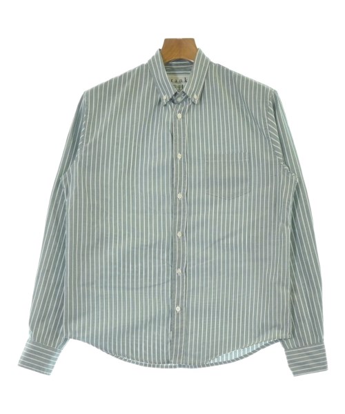 Frank&Eileen フランクアンドアイリーンカジュアルシャツ メンズ XS 緑x白(ストライプ)【中古】【古着】|RAGTAG(ブランド古着のラグタグ)