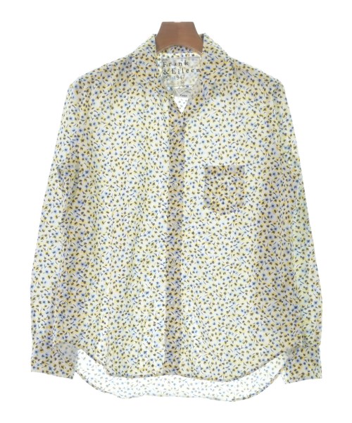 Frank\u0026Eileen フランクアンドアイリーンカジュアルシャツ メンズ XS 白x青x黄(花柄)【中古】【古着】