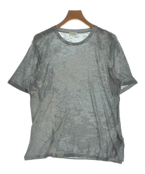 SAINT LAURENT PARIS サンローランパリティーシャツ・カットソー メンズ M 薄墨色(総柄)【中古】【古着】 トップス-Tシャツ・カットソー
