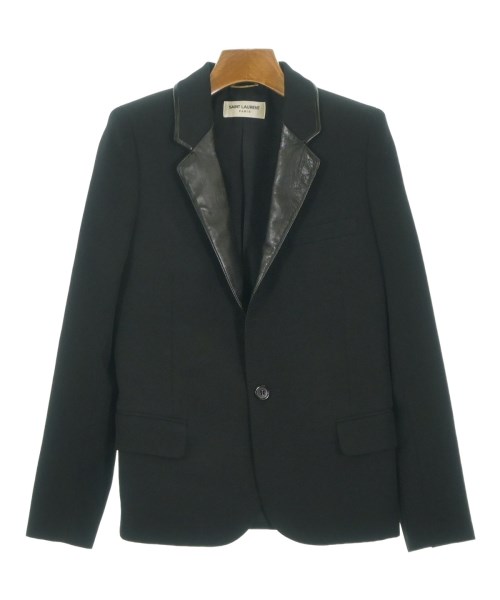SAINT LAURENT PARIS サンローランパリテーラードジャケット レディース 34(XS位) 黒【中古】【古着】
