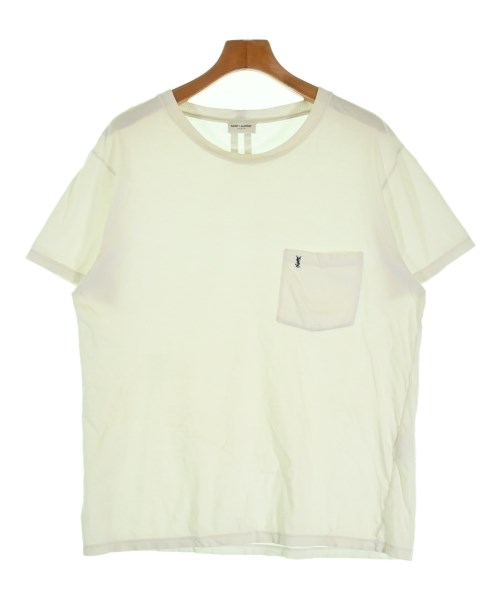 SAINT LAURENT PARIS サンローランパリティーシャツ・カットソー メンズ XL 白【中古】【古着】