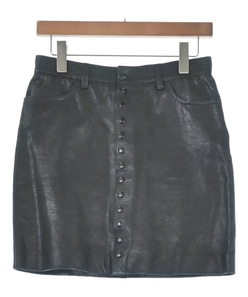 SAINT LAURENT PARIS サンローランパリ ミニスカート レディース 38(S位) 黒 【中古】【古着】