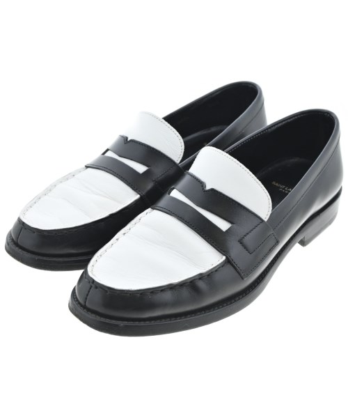 SAINT LAURENT PARIS サンローランパリ ドレスシューズ/ローファー レディース EU34 1/2(21cm位) 黒x白 【中古】【古着】