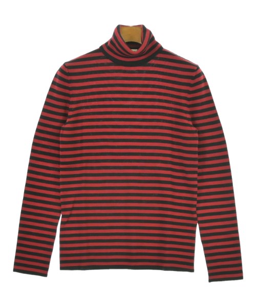 SAINT LAURENT PARIS サンローランパリニット・セーター メンズ M 赤x黒(間借り人)【中古】【古着】