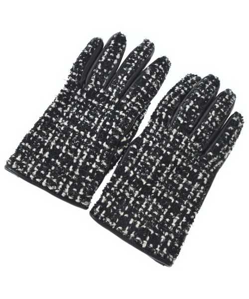 SAINT LAURENT PARIS サンローランパリ手袋 レディース - 黒x白(ツイード)【中古】【古着】｜RAGTAG（ブランド古着のラグタグ）