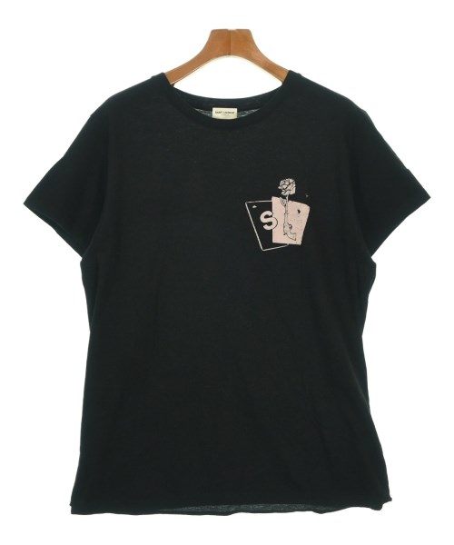 SAINT LAURENT PARIS サンローランパリティーシャツ・カットソー メンズ L 黒【中古】【古着】