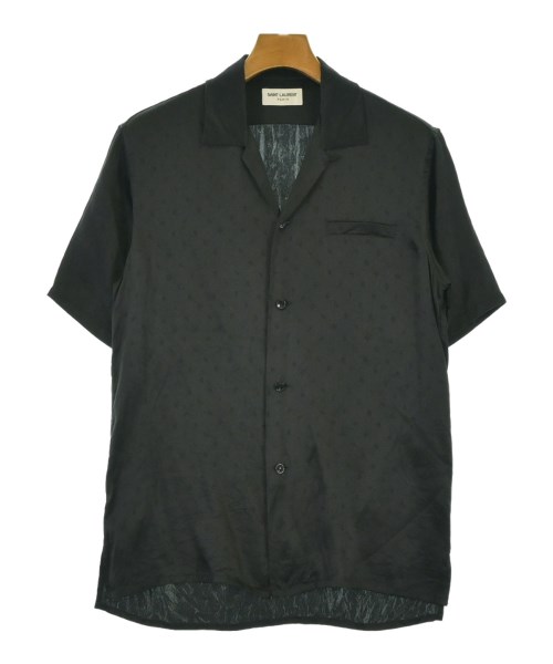 SAINT LAURENT PARIS サンローランパリカジュアルシャツ メンズ 37(XS位) 黒【中古】【古着】