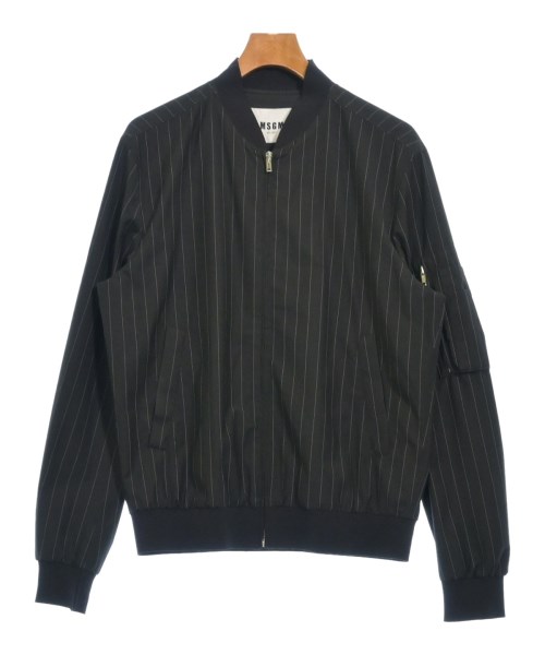 MSGM エムエスジーエム ブルゾン(その他) メンズ 48(L位) 黒x白(ストライプ) 【中古】【古着】