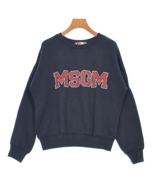 MSGM エムエスジーエムスウェット レディース XS 紺【中古】【古着】