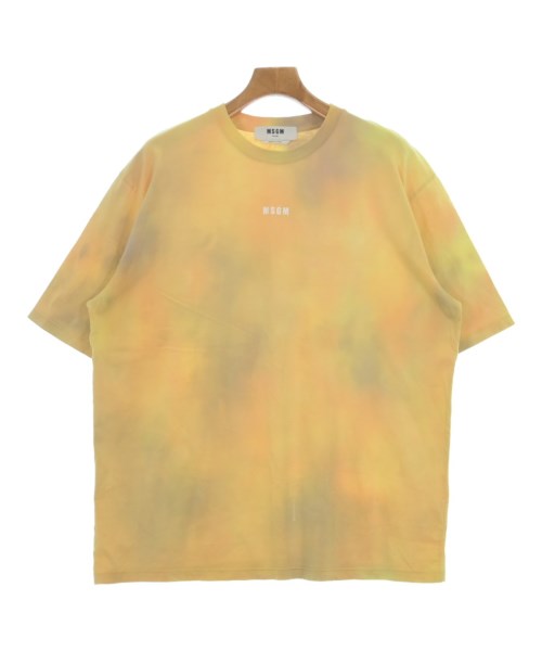 MSGM エムエスジーエム Tシャツ・カットソー メンズ L 黄(タイダイ) 【中古】【古着】