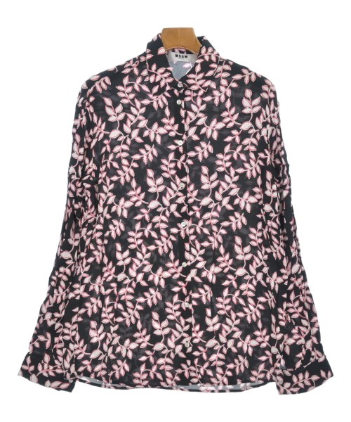 MSGM エムエスジーエムカジュアルシャツ レディース 42(M位) 黒x白x赤(総柄)【中古】【古着】|RAGTAG(ブランド古着のラグタグ)